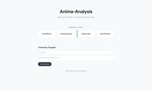 Anima-Analysis | Home